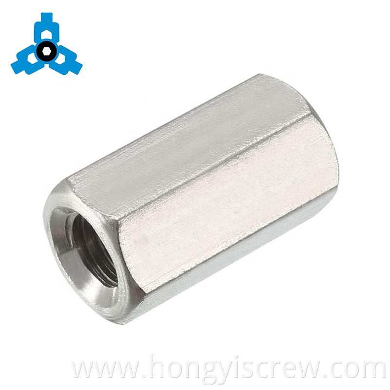 DIN6334 Stainless Steel Coupling Nut Long Hex Connecting Nut OEM Stock Support